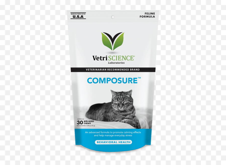 Composure Feline Bite - Sized Chews By Vetriscience Emoji,Emotion Pet Sugar The Seal