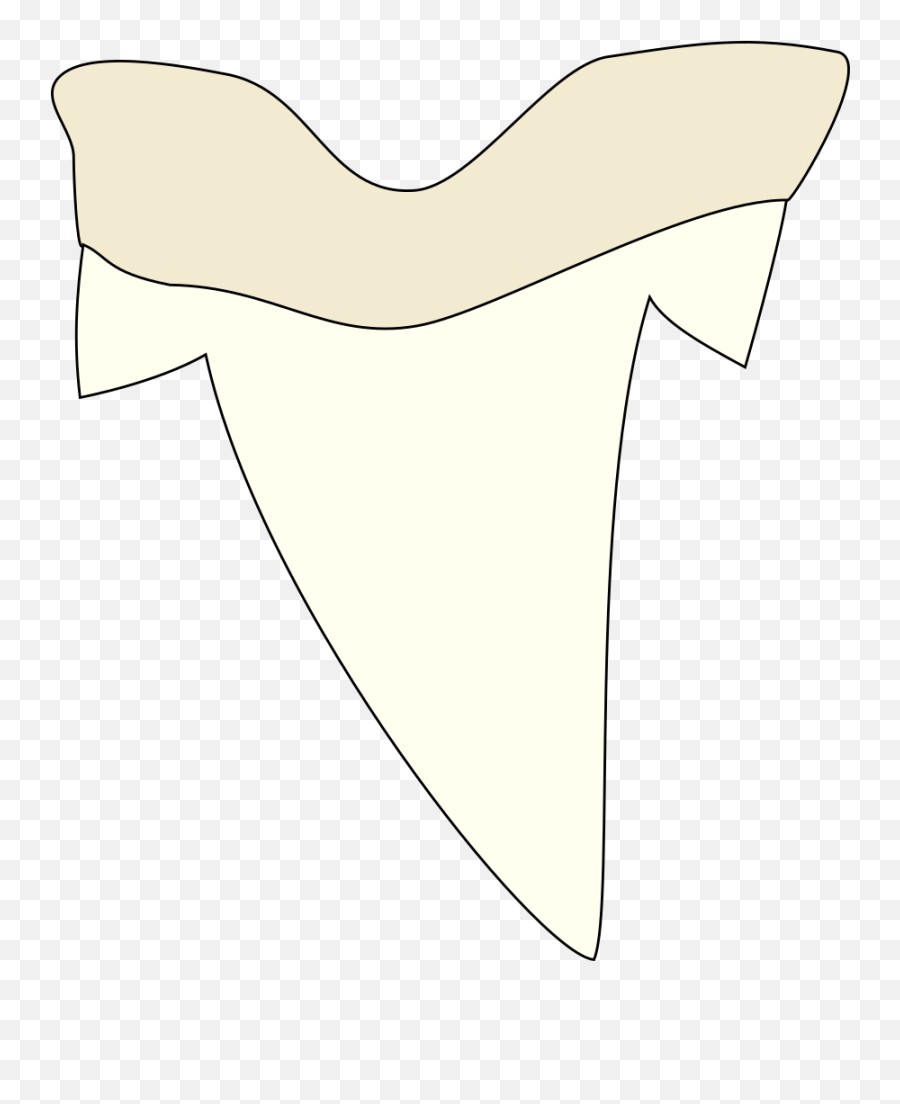 Clipart - Shark Tooth Simple Shark Tooth Drawing Png Emoji,Shark Fin Facebook Emoticon