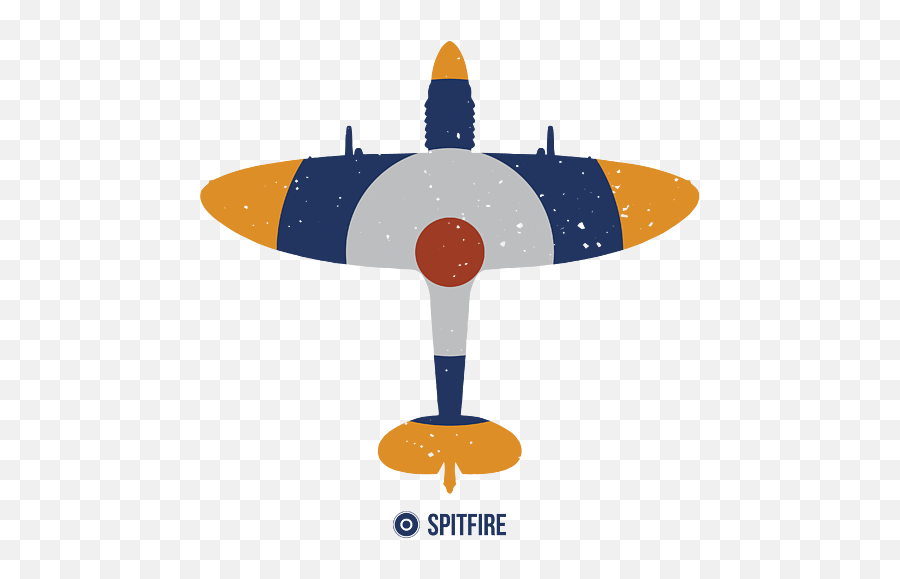 Raf Spitfire Top View Silhouette Roundel T - Shirt Emoji,Airplane Emoji