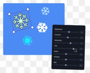 Add Snow To Photo Online - Free Snowflake Effects Emoji,Get Emoji Snowflake
