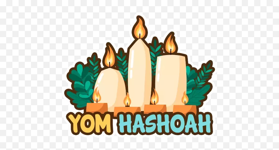 Yom Hashoah By Stickercommunitycom - Sticker Maker For Whatsapp Emoji,Candle Stick Emoji