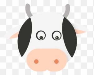 Cartoon Cow Face Clipart - Soft Emoji,Cow Face Emoji