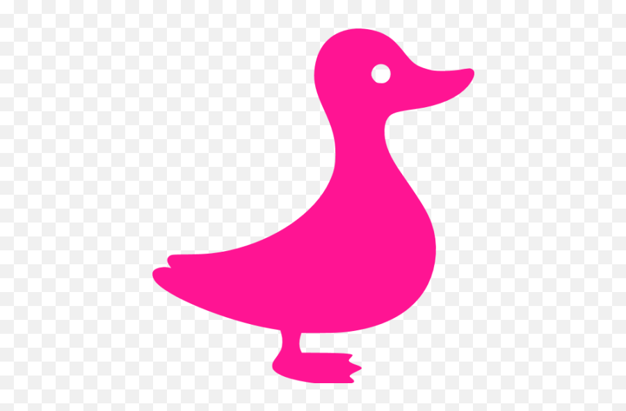 Deep Pink Duck Icon - Duckduckgo Icon Aesthetic Pink Emoji,Duck Emoticon Text