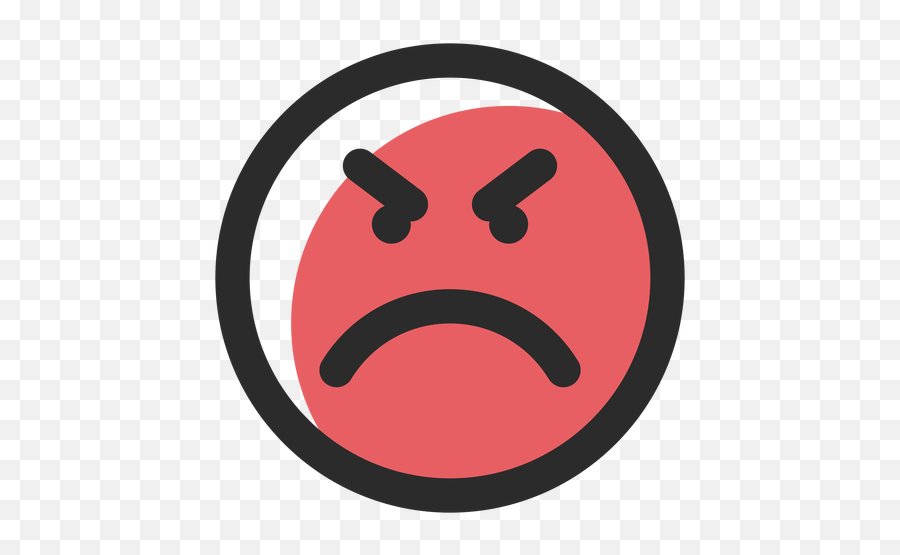 Angry Colored Stroke Emoticon - Transparent Png U0026 Svg Vector Happy Emoji,Angry Laughing Crying Emoji