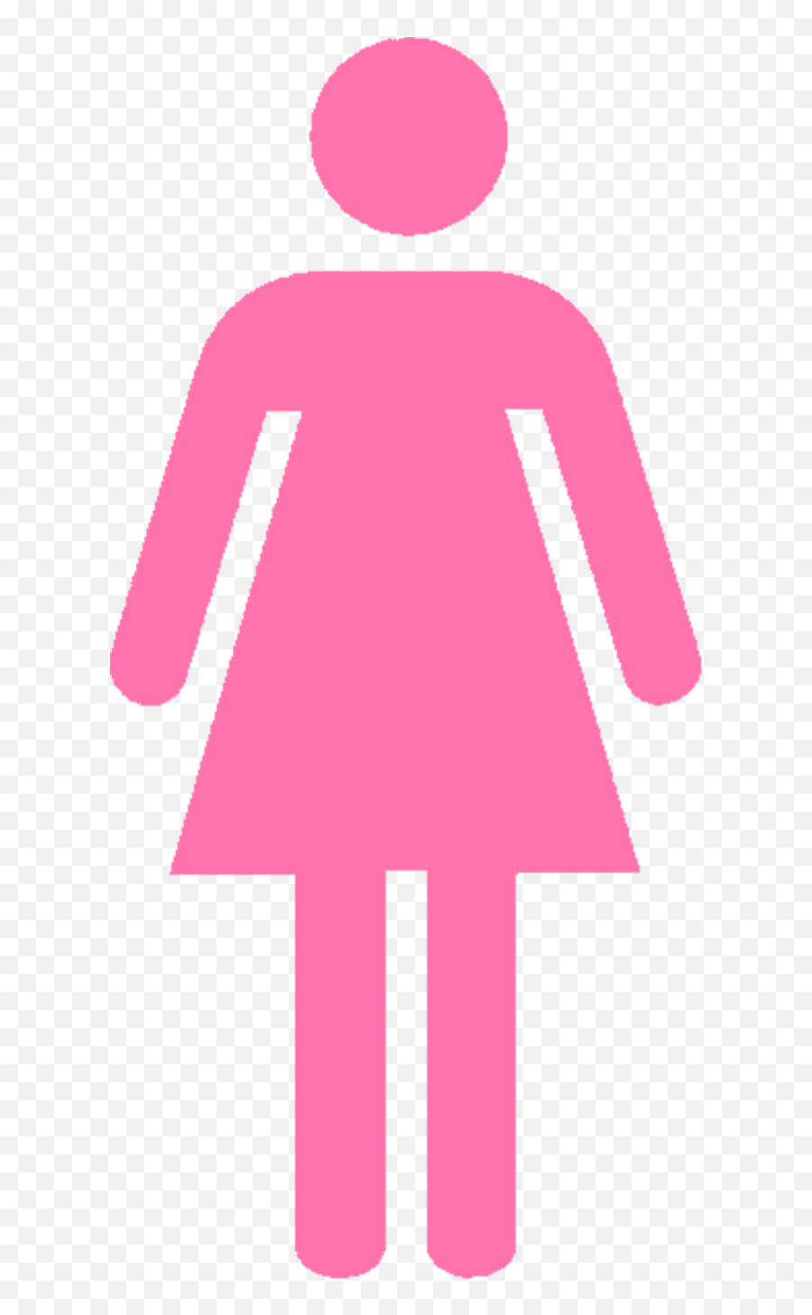 Female Stick Figure Png - Girl Bathroom Sign Emoji,Girls Emoji Bathrobe