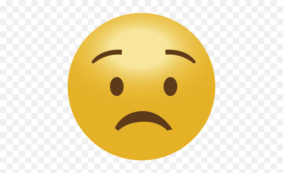 Worry Emoji - Sad Emoji Vector Png,Emojis Png