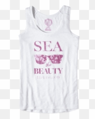 Womens Sea The Beauty Hang Tank - Spam Emoji,Girls Emoji Tank