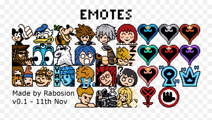 I Updated My Kh Emoji Pack To V0 - For Adult,Kingdom Hearts Emoji