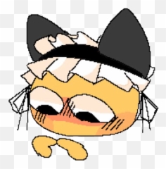 Cute nervous cursed emoji - Cursed - Sticker