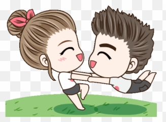 Pin - Gif Emoji,Cute Couple Emoji Stories