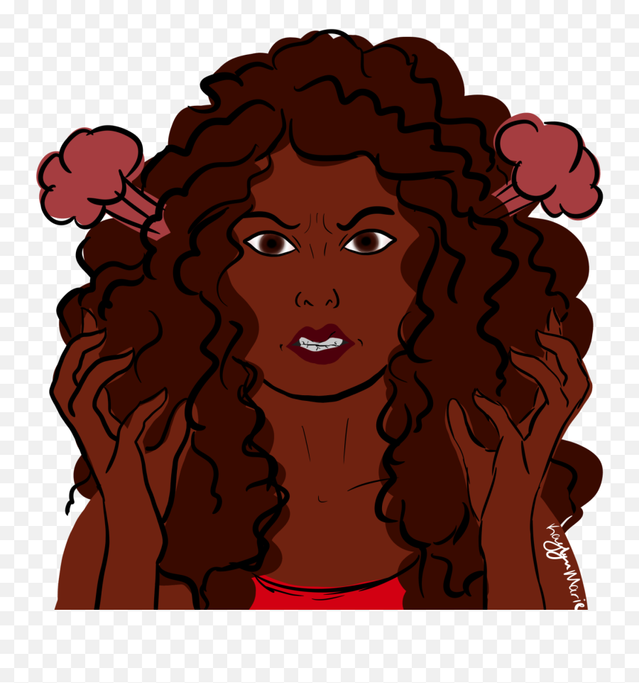 Black Women Have Feelings Too - Hair Design Emoji,Woman With No Emotions