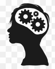 Thing They Did With Brain On Autopilot - Head Woman Thinking Silhouette Emoji,George Takei Emoticon