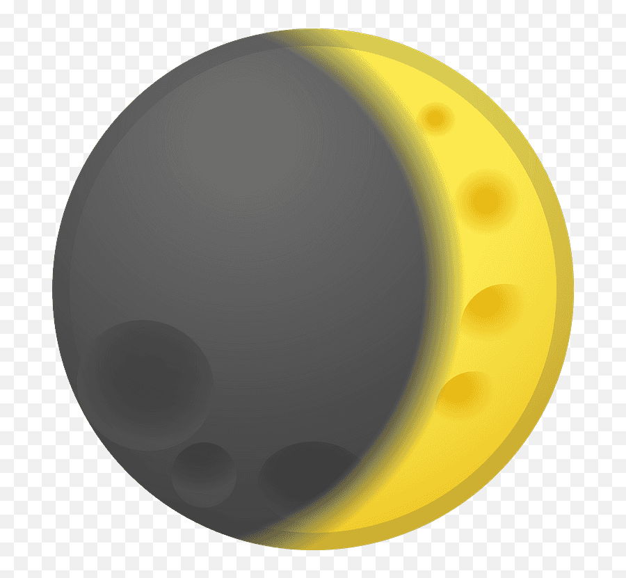 Waxing Crescent Moon Emoji Clipart - Emoji,Moon Emoji