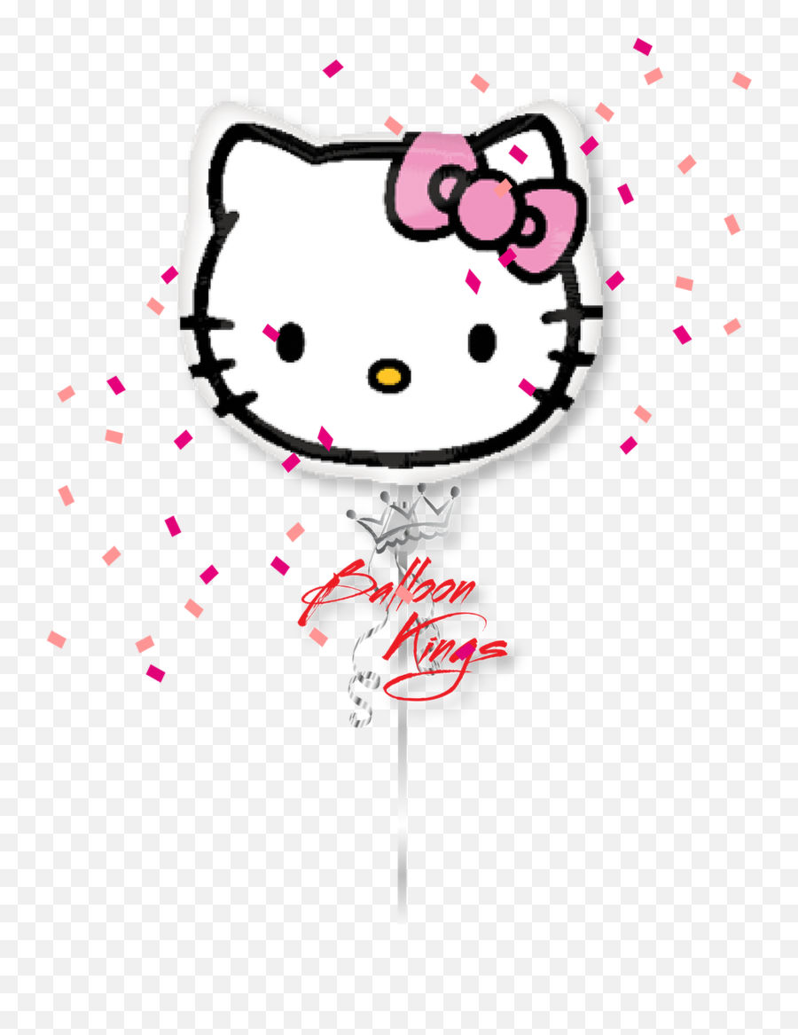 Hello Kitty Head - Hello Kitty Head Balloon Emoji,Hello Kitty Happy Birthday Emoticon