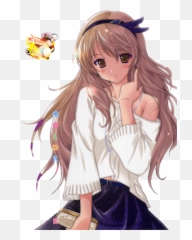Himeko Katsukawa From Welcome Home - Golden Timekoko Render Emoji,Anime Emotions Sweatdrop