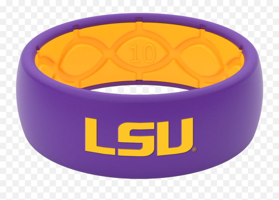 Groove Life - Collegiate Lsu Silicone Ring By Groove Life Solid Emoji,Wedding Emoticons Samsung