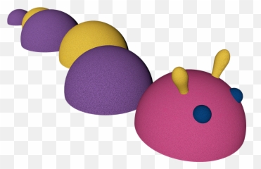 Euroflex Caterpillar Head - Dot Emoji,Purple Caterpillar Emoticon