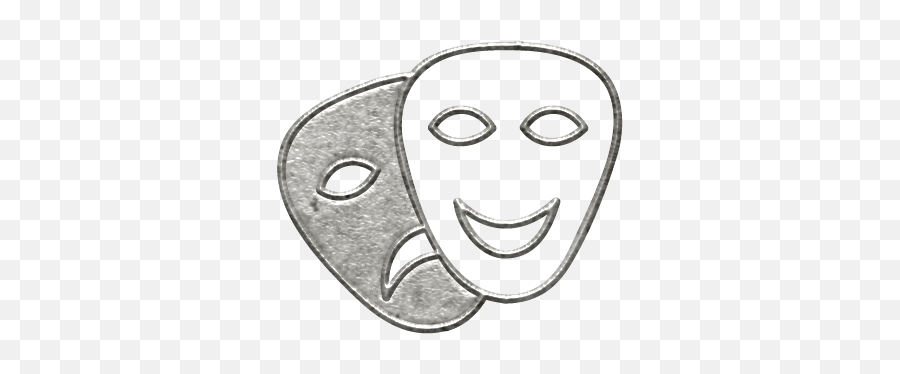 Toolbox Calendar - Metal Theatre Masks Doodle Graphic By Happy Emoji,Comedy Tragedy Emoticons