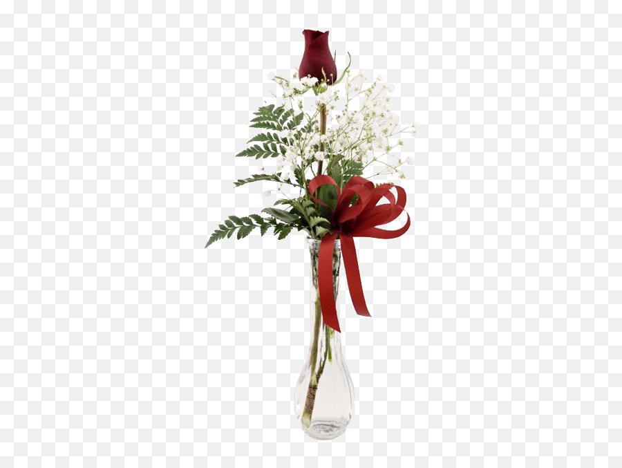 Single Rose Bud Vase - Crafts Hobbies Emoji,Single Red Rose Emoticon