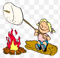 Marshmallow Campfire Clip Art Hostted - Smores Clipart Campfire Emoji,Fire And Marshmallow Emoticons