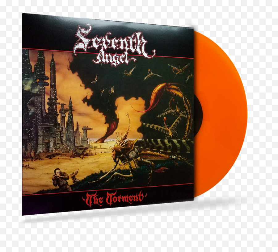Seventh Angel - The Torment Legends Remastered Orange Vinyl 2018 Retroactive Records Seventh Angel The Torment Emoji,Angel Emotion In Black
