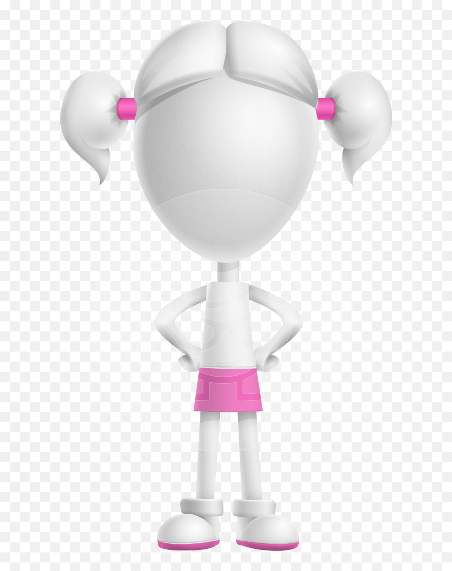 Cute Vector 3d Schoolgirl Cartoon Character Graphicmama - Fictional Character Emoji,Music Emotion Cartoon