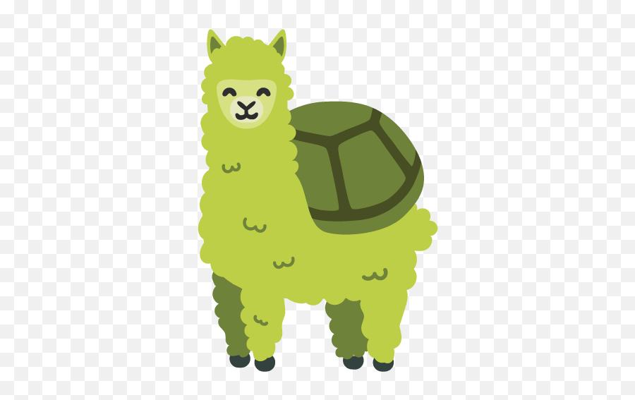 Best Emoji Kitchen Tortoise Variants So - Mad Llama Clipart,Green Llama Emoticon