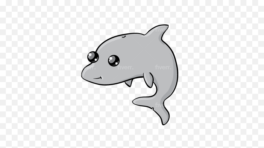 Chubby Cartoon Style - Fish Emoji,Emoticons Toupeira