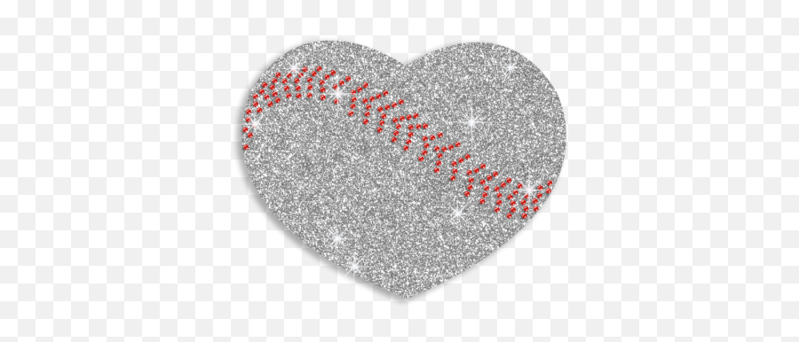 Beautiful Silver Baseball Heart Iron On Glitter Rhinestone Transfer Emoji,Gold Glitter Love Heart Emoticon With Pink Bow