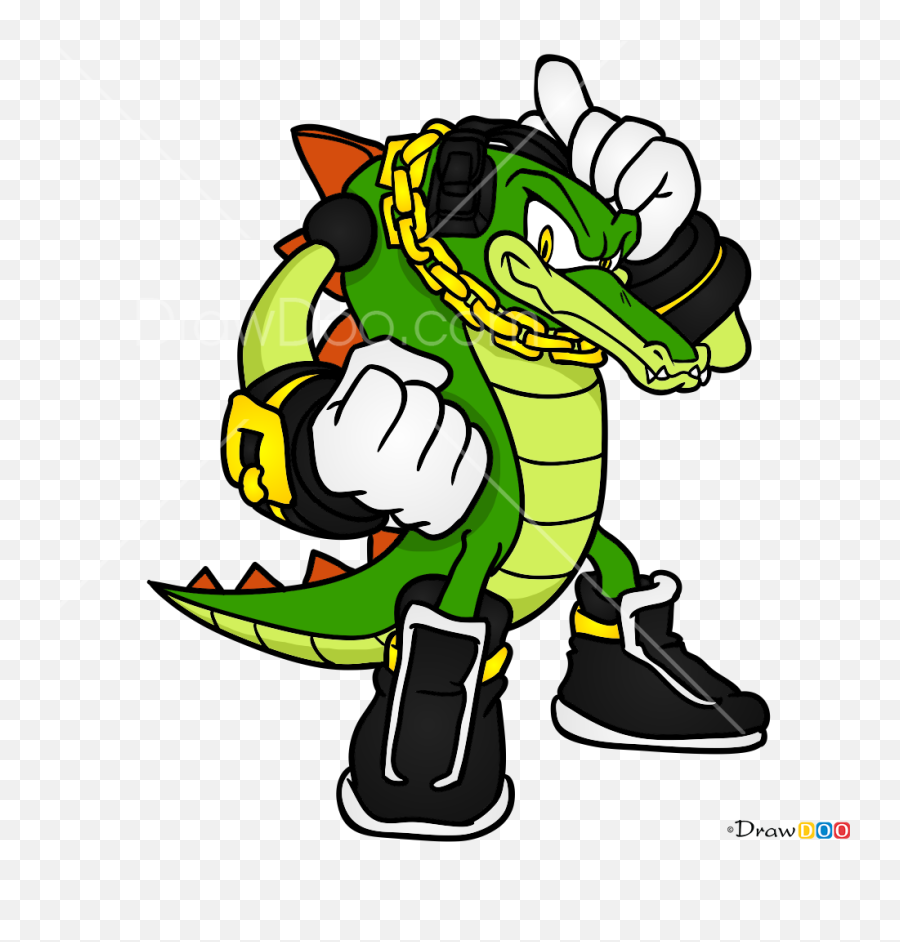 How To Draw Vector The Crocodile Sonic - Draw Vector The Crocodile Emoji,Crocodile Man Emoji