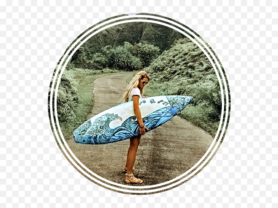 Surf Surfer Surfboard Ocean Girl - Surfboard Emoji,Surfing Emoji