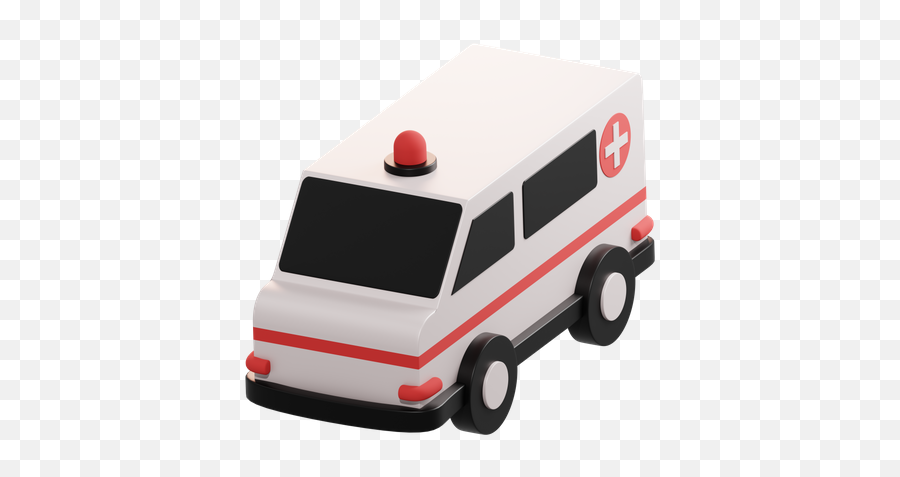 Premium Ambulance 3d Illustration Download In Png Obj Or Emoji,Ambulance Emoji