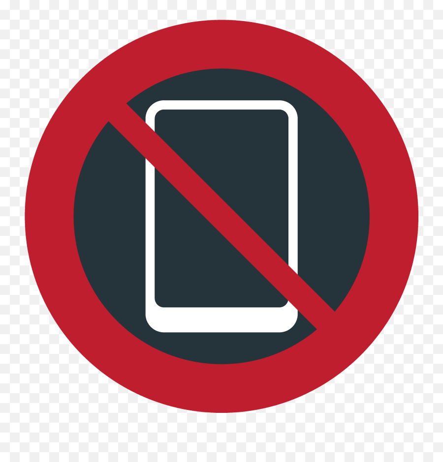 No Mobile Phones Emoji Clipart Free Download Transparent,Do Not Emoji