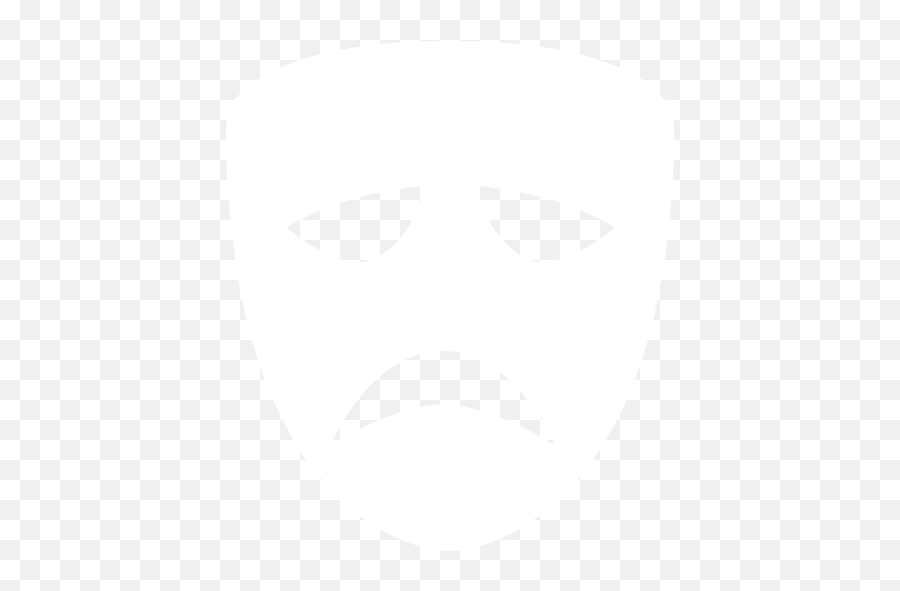 White Tragedy Mask Icon - Free White Mask Icons Emoji,Tragedy Emoticon