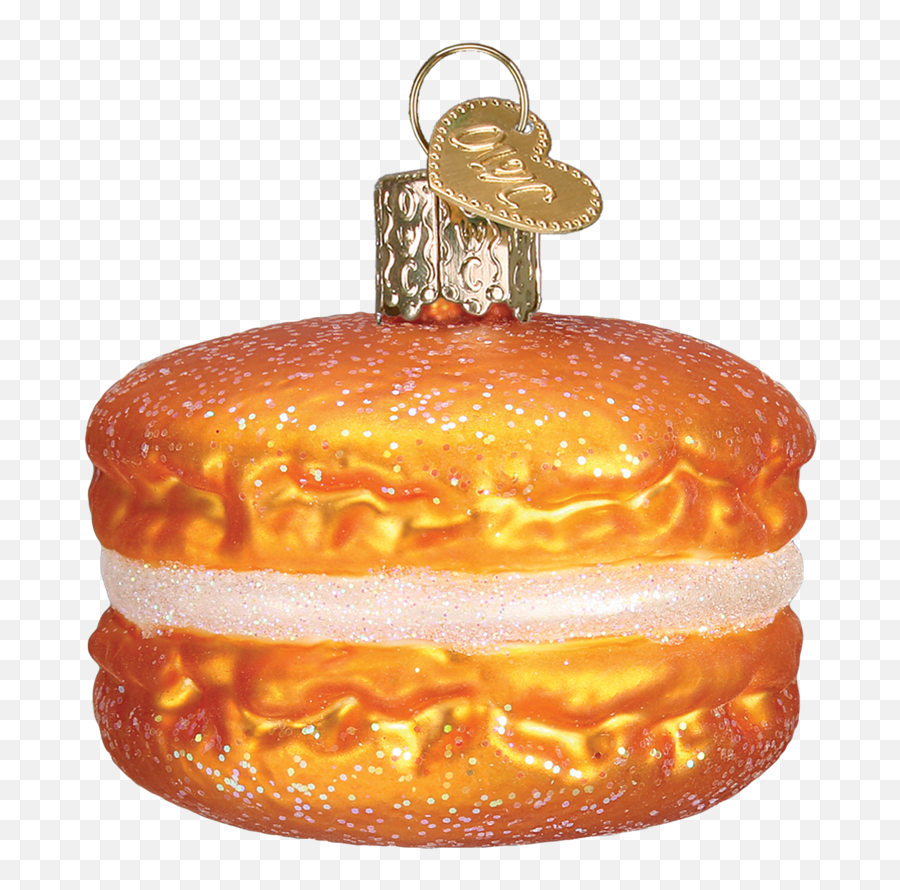 Old World Christmas Macaron Glass - Hamburger Bun Emoji,Emoji Macaroons