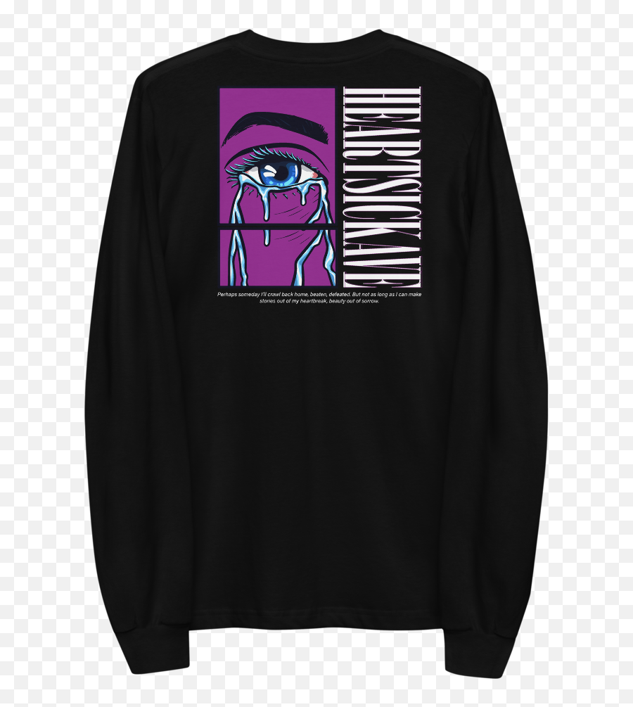 Shattered Emotion Crew Neck In Black U2013 Heartsickave - Long Sleeve Emoji,Emotions On Sleeve