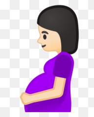 Download Svg Download Png - Pregnant Emoji Clipart Full Pregnant Lady Animated Hd,Kick Emoji