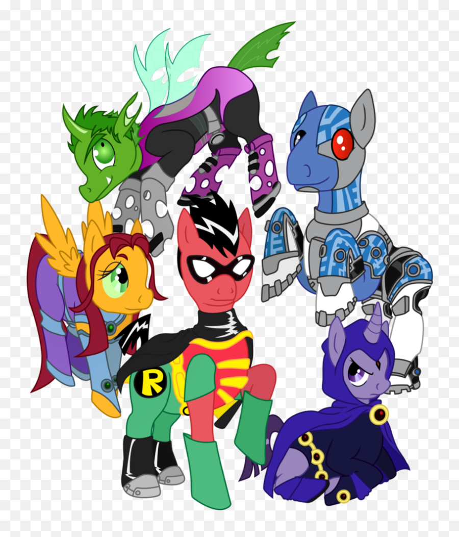 For All Ye Teen Titans Fans - Written Fan Works Mlp Forums Teen Titans Robin As A Pony Emoji,Jiff Emoji