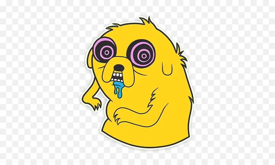 Jake Whatsapp Stickers - Happy Emoji,Finn Jake Emoticon