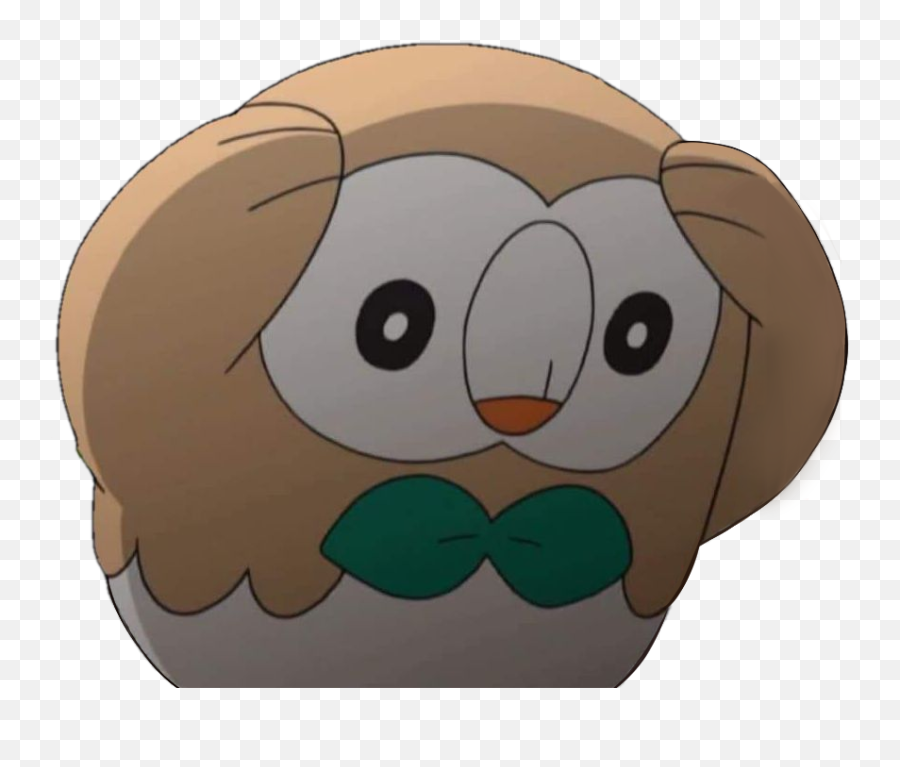 The Cut Bothers Me - Distressed Rowlet Emoji,Rowlet Emoji