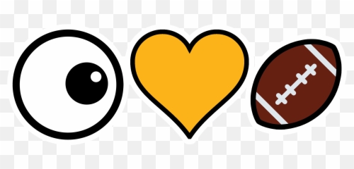 Wp I Love Football Yellow Emoji - Heart Hd Png Download Girly,Football Emoji