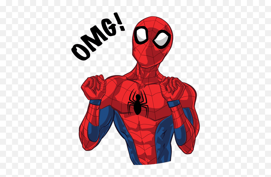 Vk Sticker 26 From Collection Spider - Man Download For Free Spider Man Stickers Telegram Emoji,Spiderman Emojis