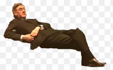 Slouching Jacob Rees - Mogg Know Your Meme Jacob Rees Mogg Transparent Emoji,Nigel Thornberry Emoji