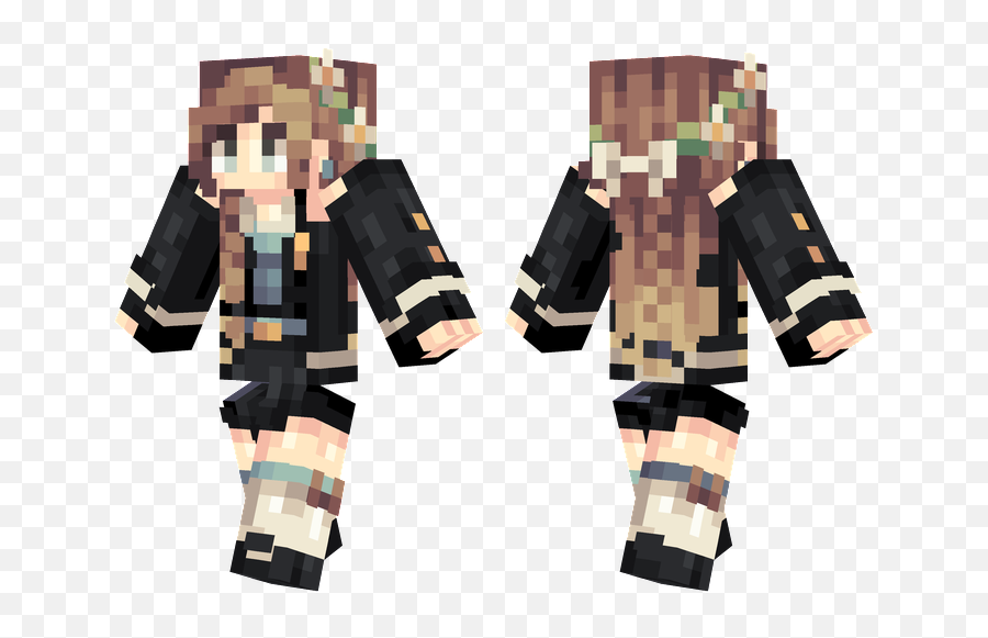 School Uniform - High School Uniform Girl Minecraft Skin Emoji,Emoji Minecraft Skin