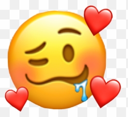 The Newest Apple - Drooling Sticker Emoji,Action Emoticon