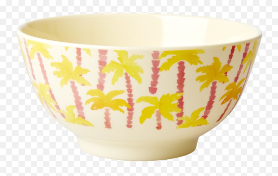 Download Hd Palm Tree Print Melamine - Bowl Emoji,Rice Bowl Emoji