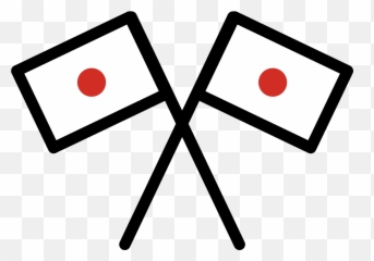 Crossed Flags Emoji Clipart - Star Of Life White And Red,Emoji Japanese Flag Phone