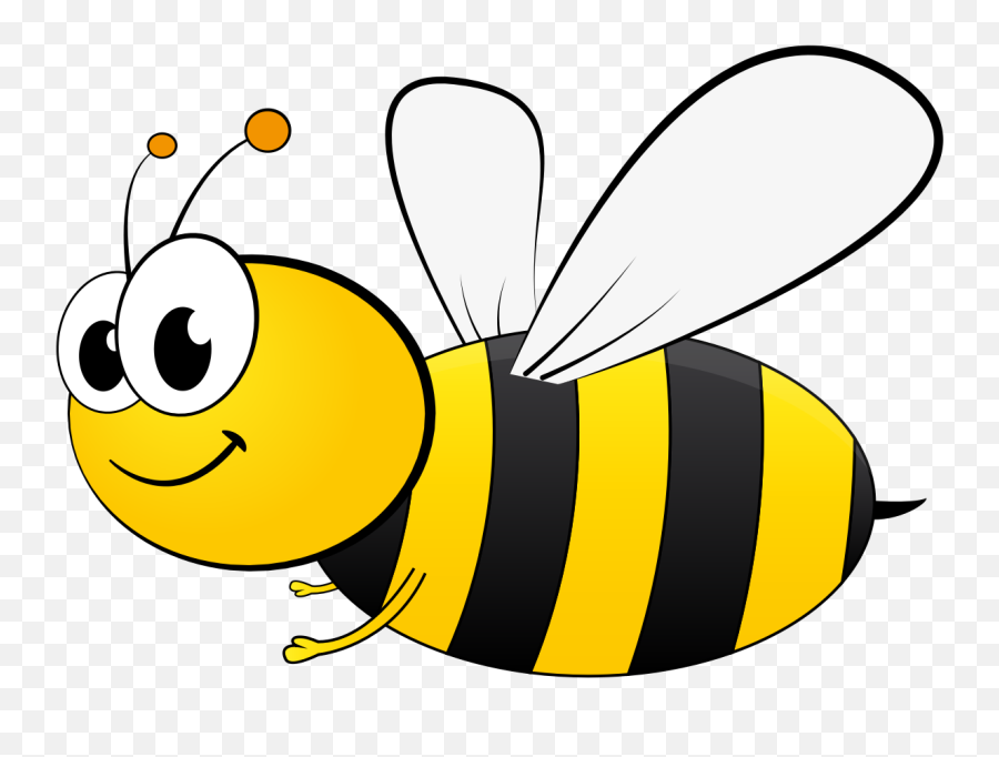 Cartoon Bee - Transparent Background Bee Clipart Emoji,Honey Bee Emoji