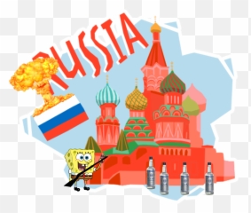 Moscow Vodka Rifle Spongebob Nuke - Fiction Emoji,Ussr Flag Emoji