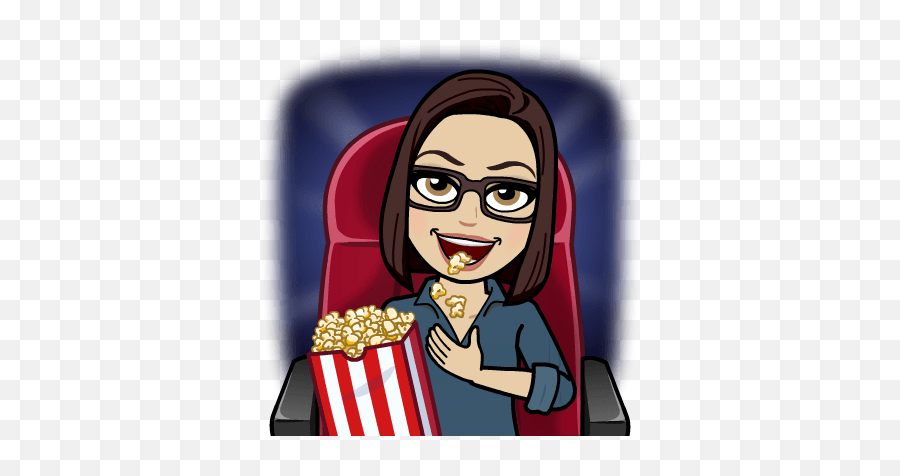 Cool Emoji Disney Characters - Bitmojis At The Movie Theater,Popcorn Eating Emoji
